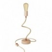 Lámpara de mesa articulada de madera con luz difusa - Table Flex Wood con enchufe de 2 polos