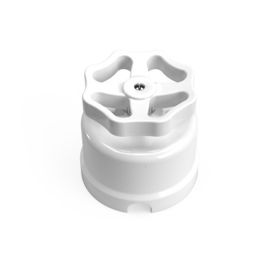 Interruptor/Desviador de porcelana blanca con pomo