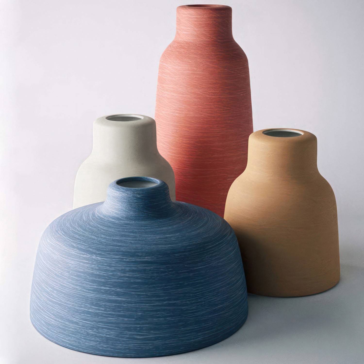 Pantalla Vaso de cerámica, colección Materia - Fabricado en Italia