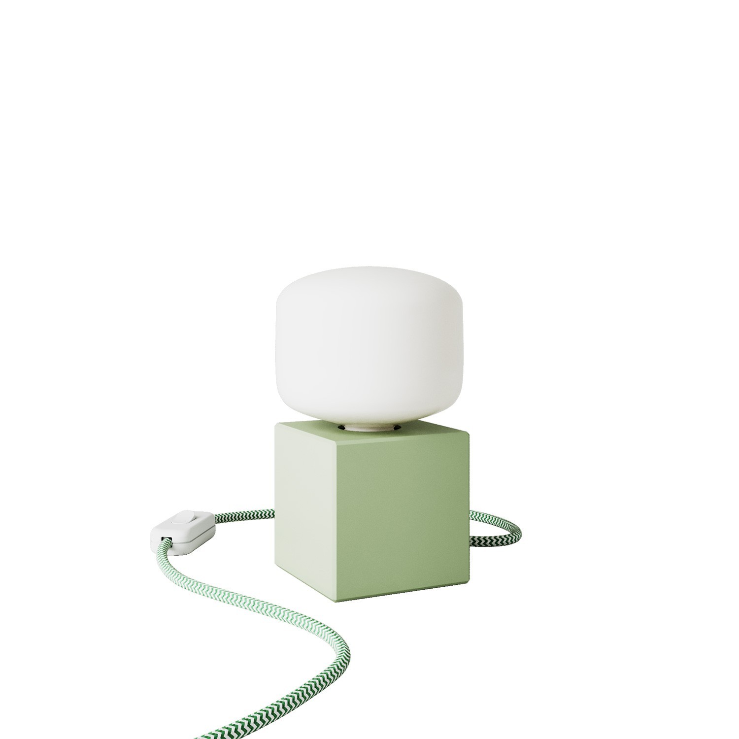 Lámpara de mesa verde - Cubetto