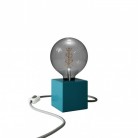 Lámpara de mesa azul - Cubetto