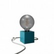 Lámpara de mesa azul - Cubetto