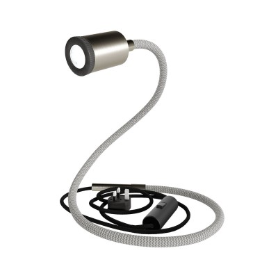 GU1d-one flexible lamp without base with mini LED spotlight and UK plug