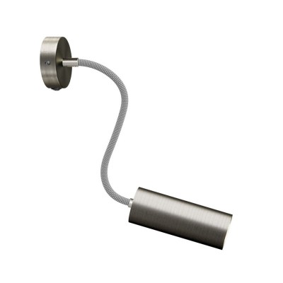 Lámpara Fermaluce Flex 30 con mini rosetón con interruptor y foco con pantalla Tub-E14