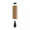Lámpara Fermaluce Flex 30 con mini rosetón en madera y foco con pantalla Tub-E14