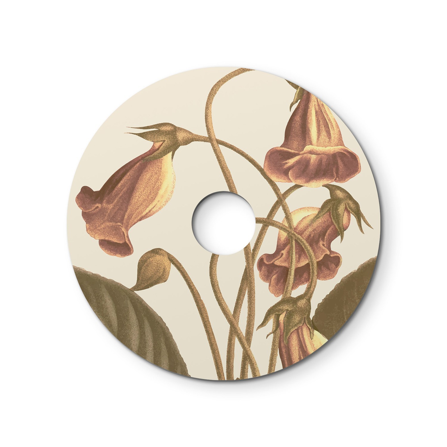 Mini pantalla plana Ellepì con diseños florales 'Blossom Haven', diámetro 24 cm - Made in Italy