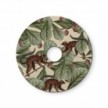 Mini pantalla plana Ellepì con animales de la selva 'Wildlife Whispers', diámetro 24 cm - Made in Italy