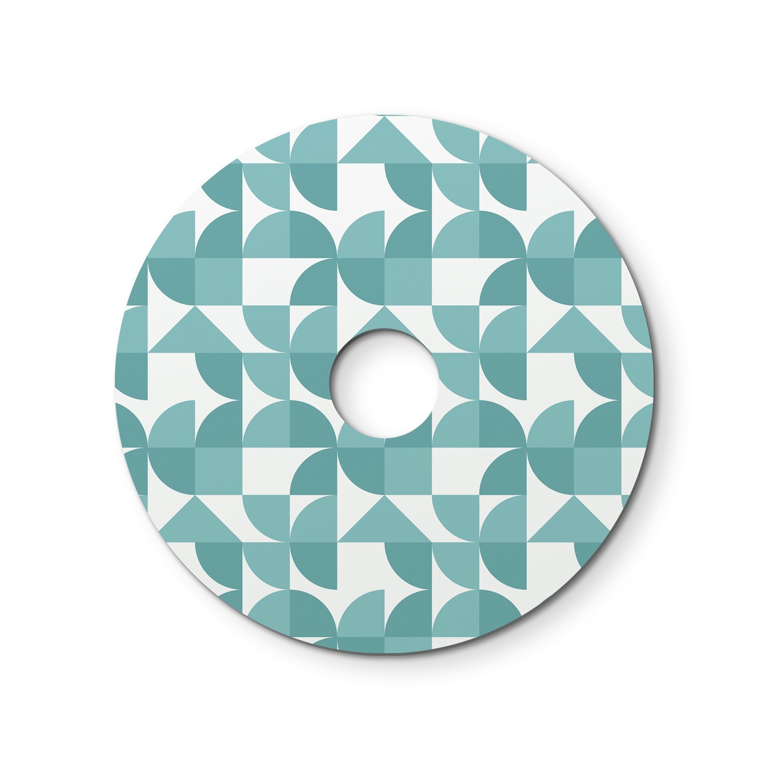Pantalla mini plato Ellepì con motivos geométricos 'Kaleidoscope', diámetro 24 cm - Made in Italy