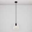 Pendant lamp with transparent cone-shaped Ghost bulb