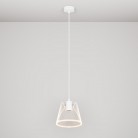 Pendant lamp with transparent cone-shaped Ghost bulb