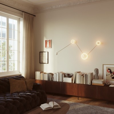 Spostaluce wall lamp with 3 Ghost bulbs
