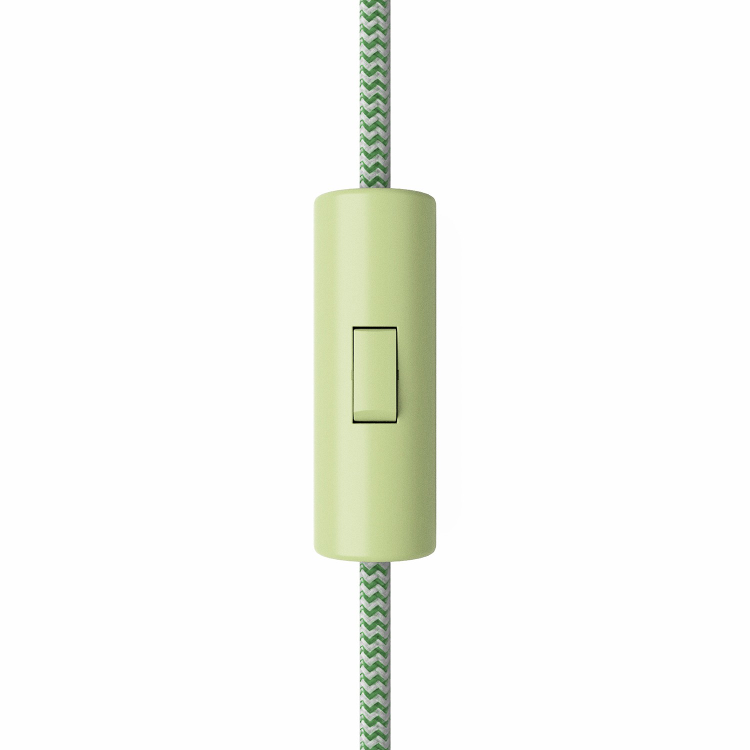 Rewireable cylindrical single pole rocker switch with earth terminal