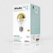 LED Gold Half Sphere Drop Light Bulb A60 7W 650Lm E27 2700K Dimmable - A12