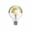 LED Gold Half Sphere Globe Light Bulb G95 7W 650Lm E27 2700K Dimmable - A14