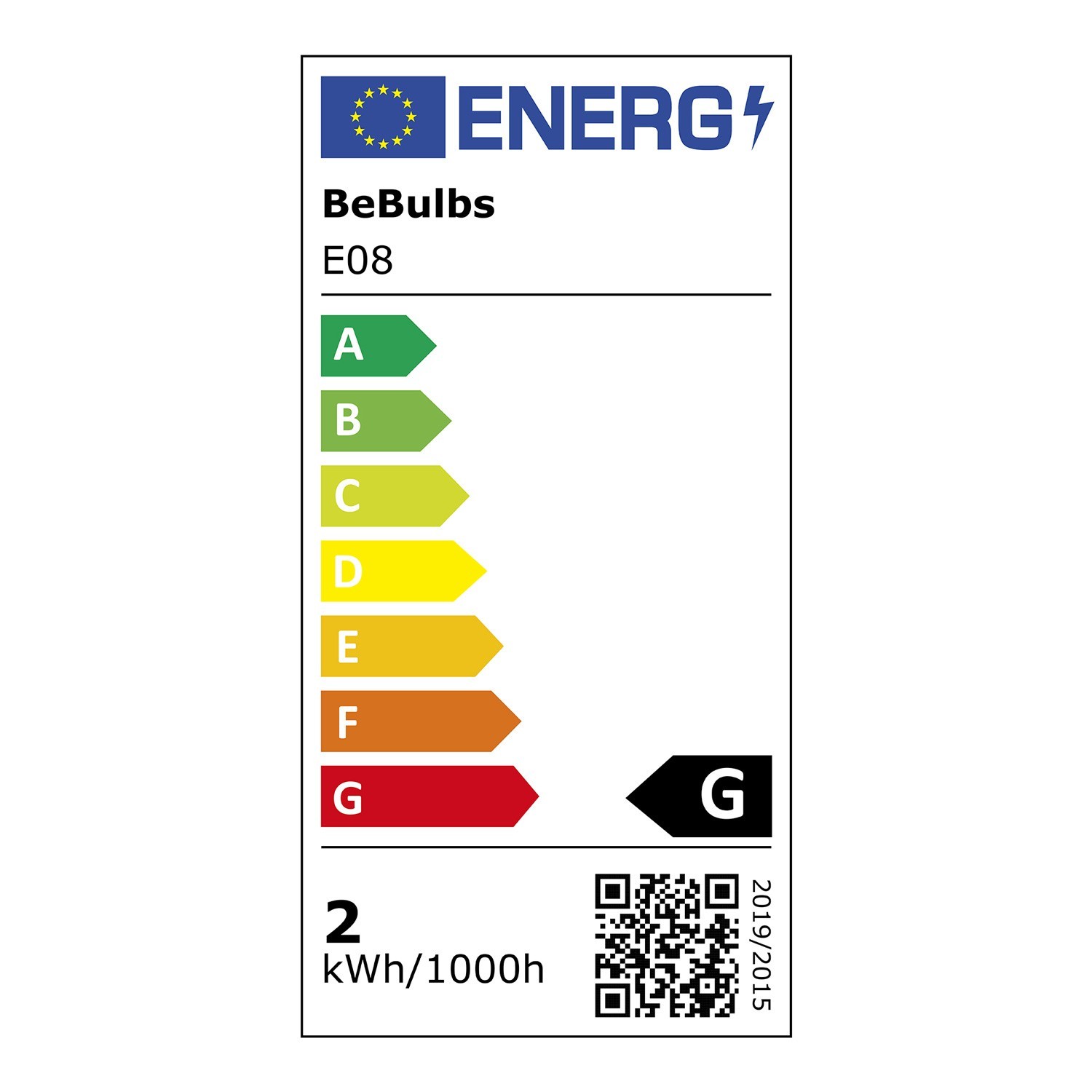 LED Transparent Light Bulb G45 2W 136Lm E27 2700K - E08