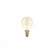 LED Golden Light Bulb Carbon Line Curved Spiral Filament Mini Globe G45 2,5W 136Lm E14 1800K Dimmable - C02