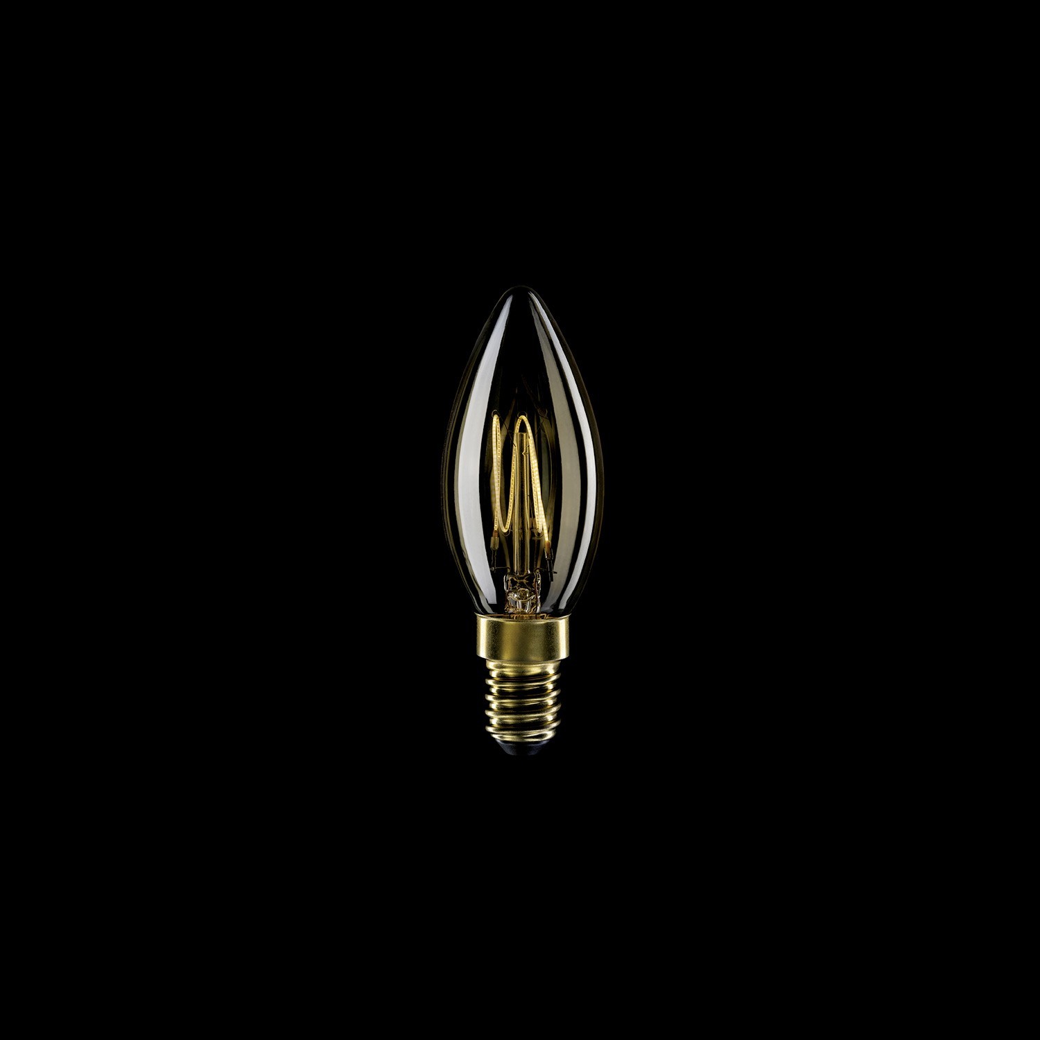 LED Golden Light Bulb Carbon Line Filament Cage Candle C35 3,5W 300Lm E14 2700K Dimmable - C51