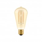 LED Golden Light Bulb Carbon Line Filament Cage Edison ST64 7W 640Lm E27 2700K Dimmable - C54