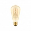 LED Golden Light Bulb Carbon Line Filament Cage Edison ST64 7W 640Lm E27 2700K Dimmable - C54