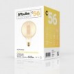 Bombilla LED Dorada Carbón Line Filamento Largo Globo G125 7W 640Lm E27 2700K Regulable - C56