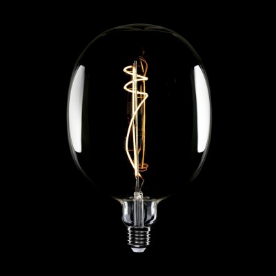 LED Smoky Light Bulb Ellipse 170 10W 470Lm E27 1800K Dimmable - H07
