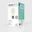 LED Light Bulb Clear B02 5V Collection Vertical filament Drop A60 1,3W 110Lm E27 2500K Dimmable