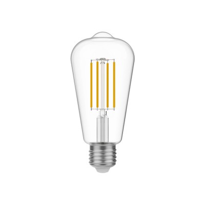 Bombilla LED Transparente Edison ST64 7W 806Lm E27 3500K Regulable - N02