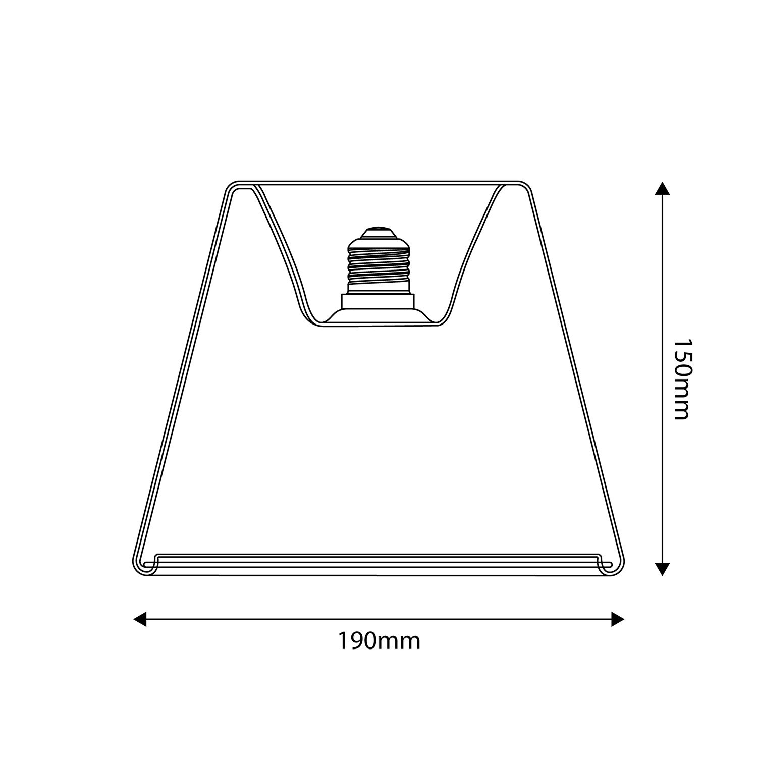 Bombilla LED Transparente Ghost Line Empotrable Cono 6W 500Lm E27 2200K Regulable - G01