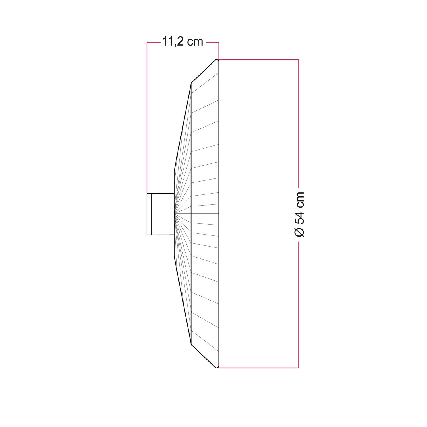 Lámpara de pared y techo con pantalla de rafia Tahití