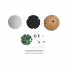 Semi-spherical support kit for battery-powered portable lamps