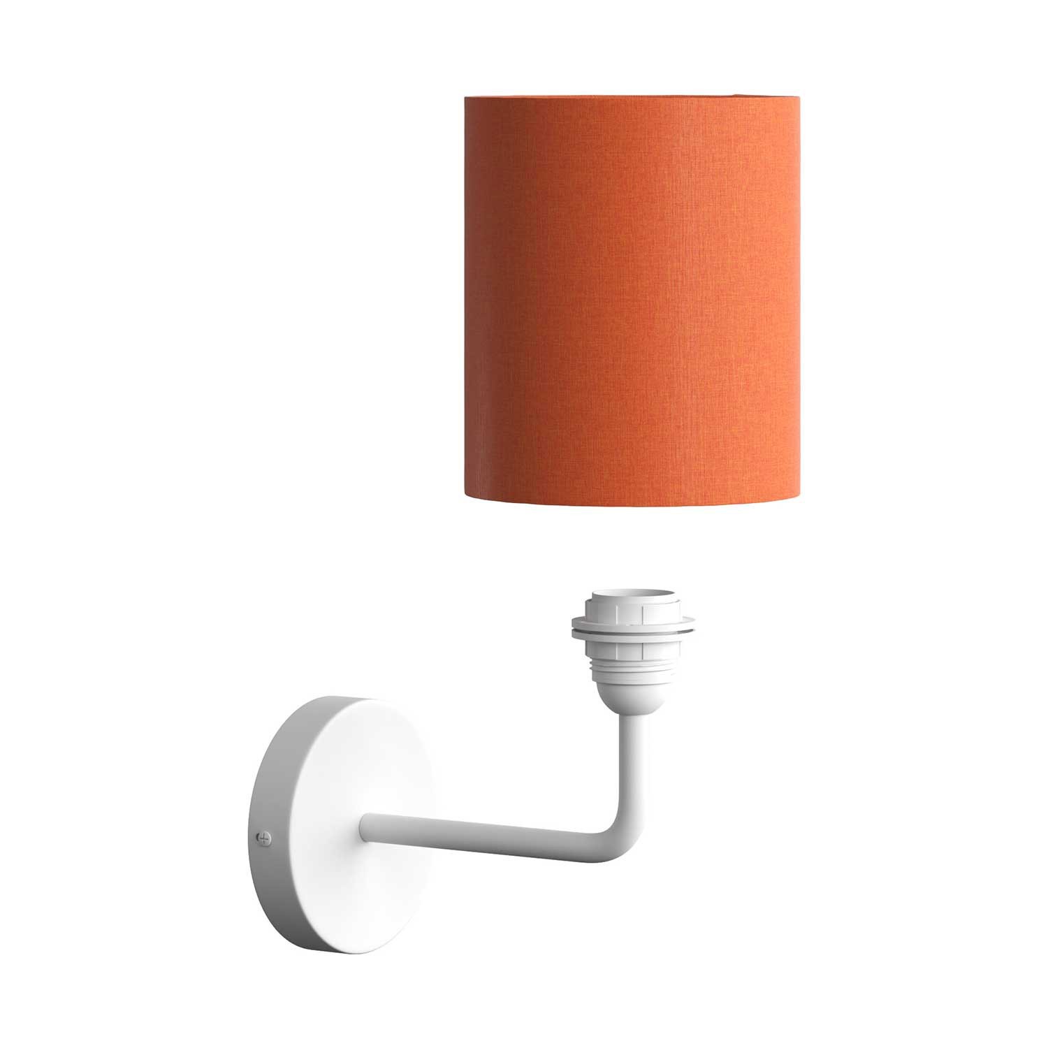 Fermaluce Metal metal wall light with lampshade and bent extension