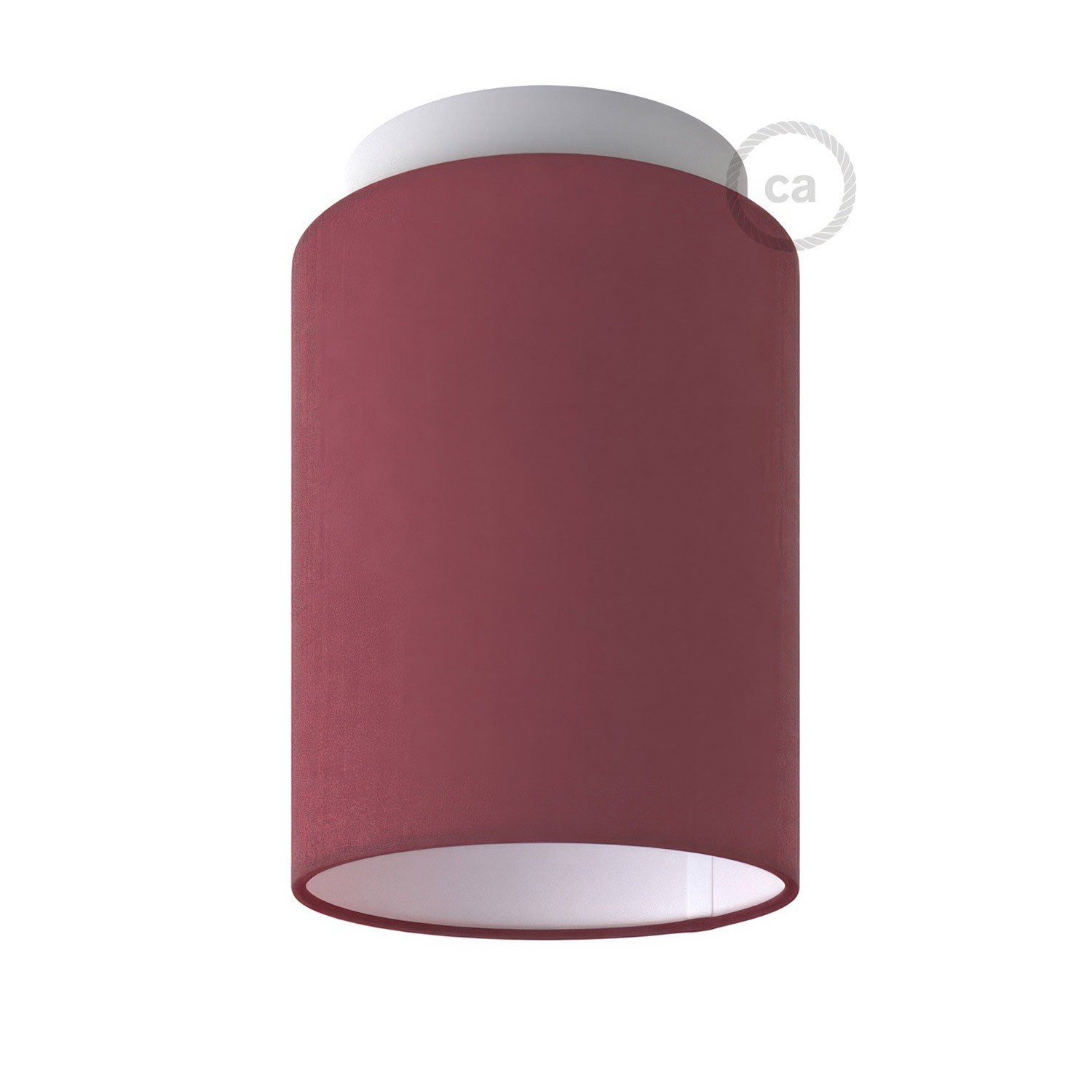 Fermaluce Color with Cylinder Lampshade, Ø 15cm h18cm, metal wall or ceiling flush light