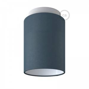 Fermaluce Color with Cylinder Lampshade, Ø 15cm h18cm, metal wall or ceiling flush light