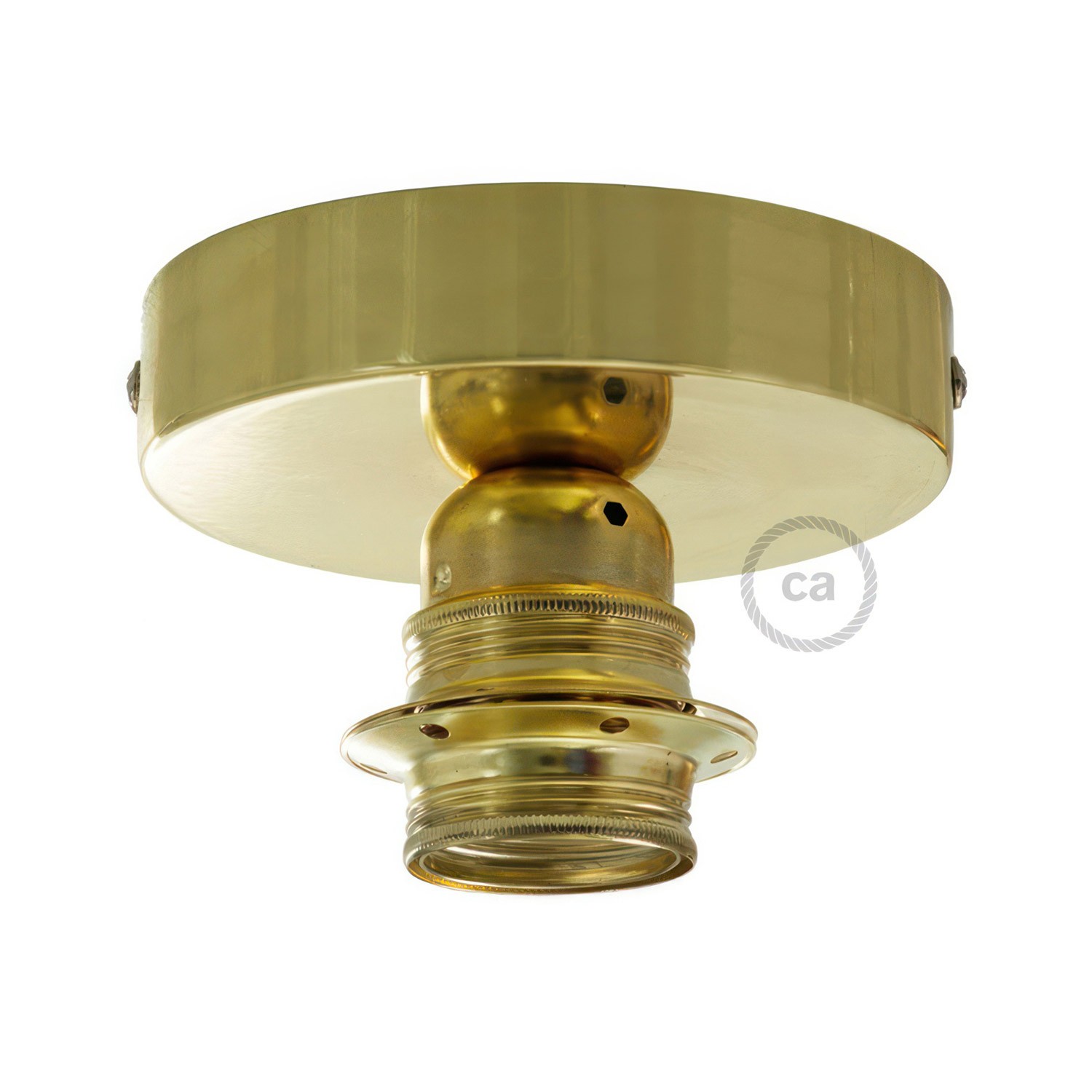 Fermaluce Metal with Cylinder Lampshade, Ø 15cm h18cm, metal finish wall or ceiling flush light