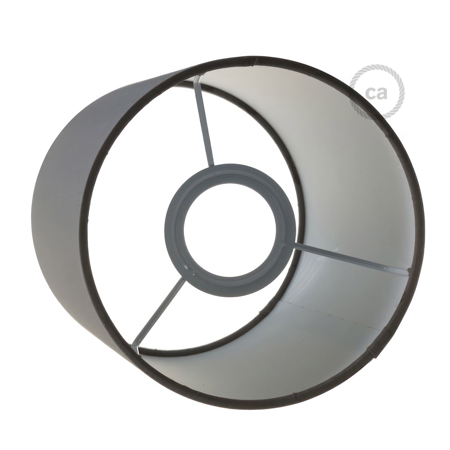 Fermaluce Metal with Cylinder Lampshade, Ø 15cm h18cm, metal finish wall or ceiling flush light