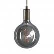 Pendant lamp with textile cable and metal details - Made in Italy - Bulb included