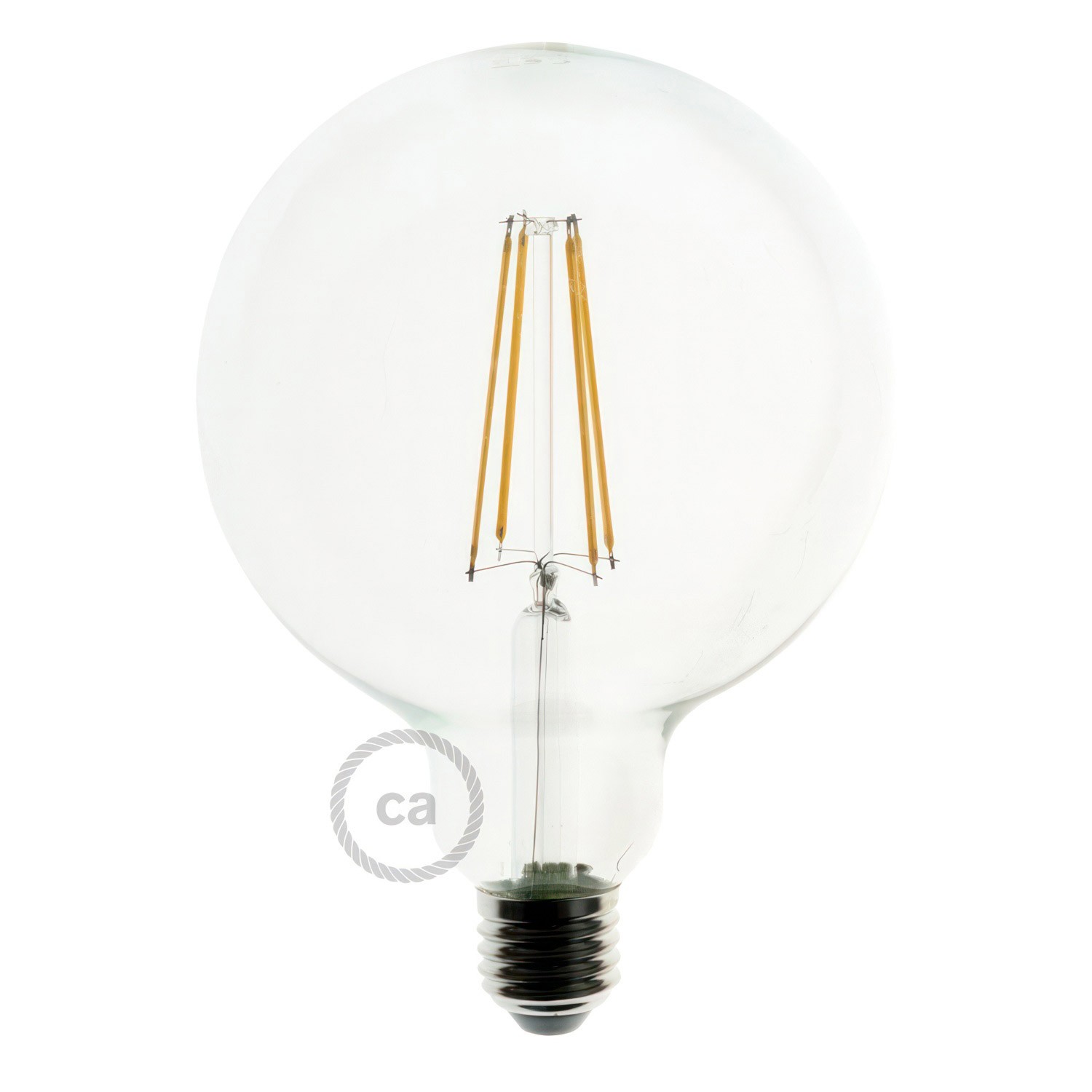 Pendant lamp with textile cable and milled aluminium lamp holder - Made in Italy - Bulb included