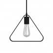 Pendant lamp with textile cable, Duedì Apex lampshade and metal details - Made in Italy - Bulb included