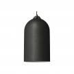 Pendant lamp with textile cable and Bell XL ceramic lampshade - Made in Italy - Bulb included