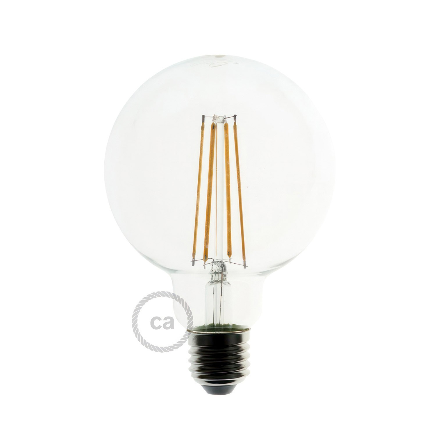 Pendant lamp with textile cable, Dome lampshade and metal details - Made in Italy - Bulb included