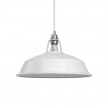 Pendant lamp with textile cable, Harbour lampshade and metal details - Made in Italy - Bulb included