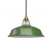 Pendant lamp with textile cable, Harbour lampshade and metal details - Made in Italy - Bulb included