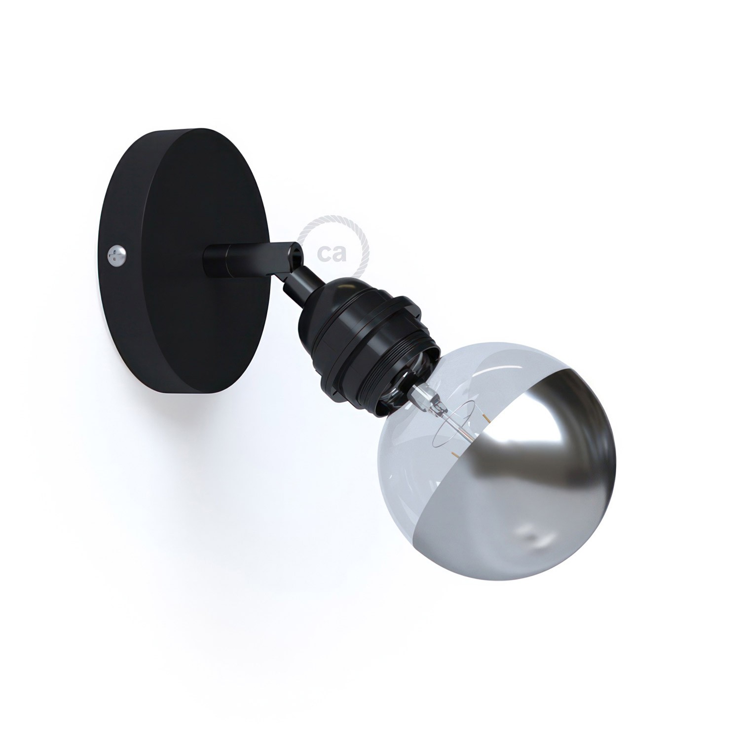 Fermaluce Metal 90°, the adjustable wall or ceiling light source E27 threaded lamp holder