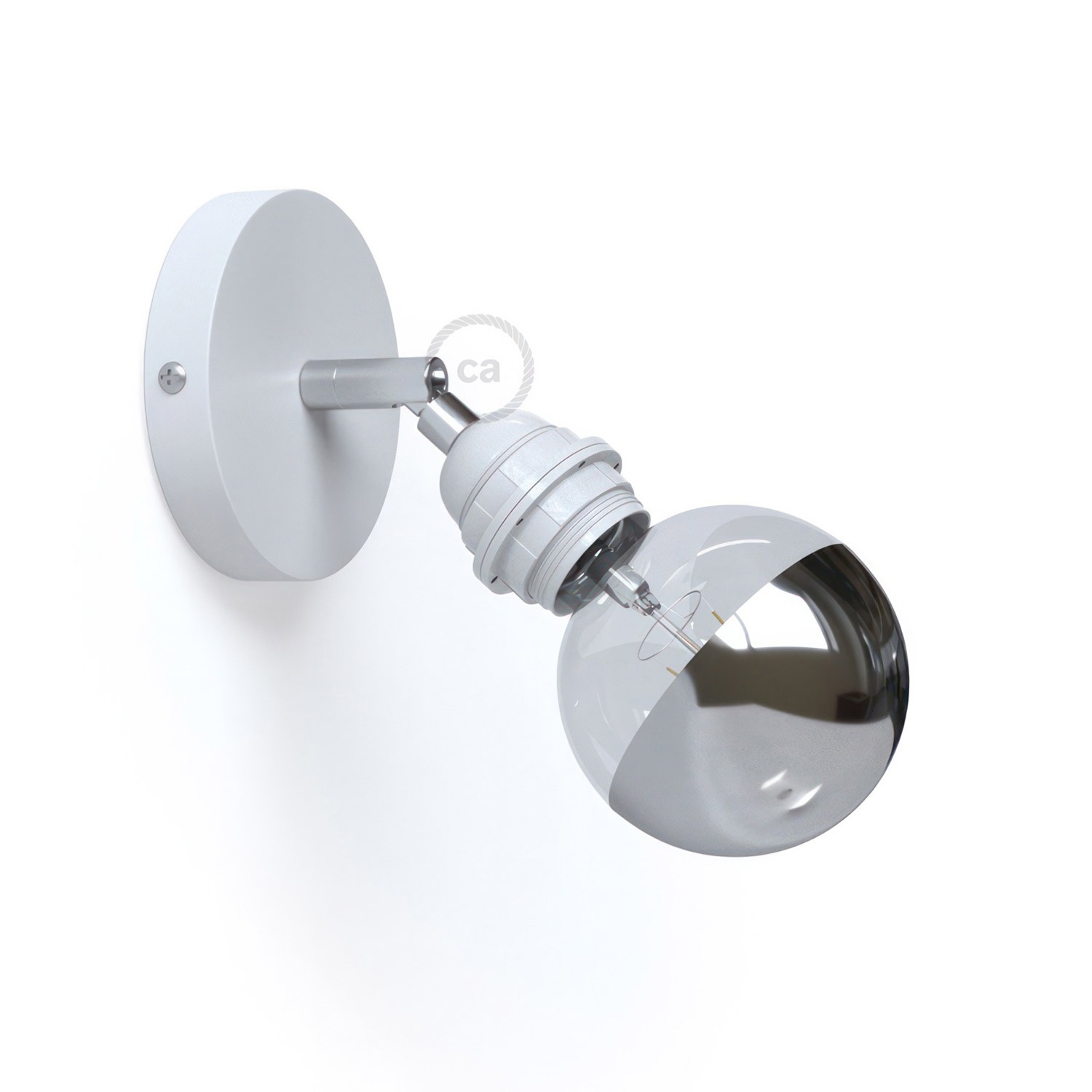 Fermaluce Metal 90°, the adjustable wall or ceiling light source E27 threaded lamp holder