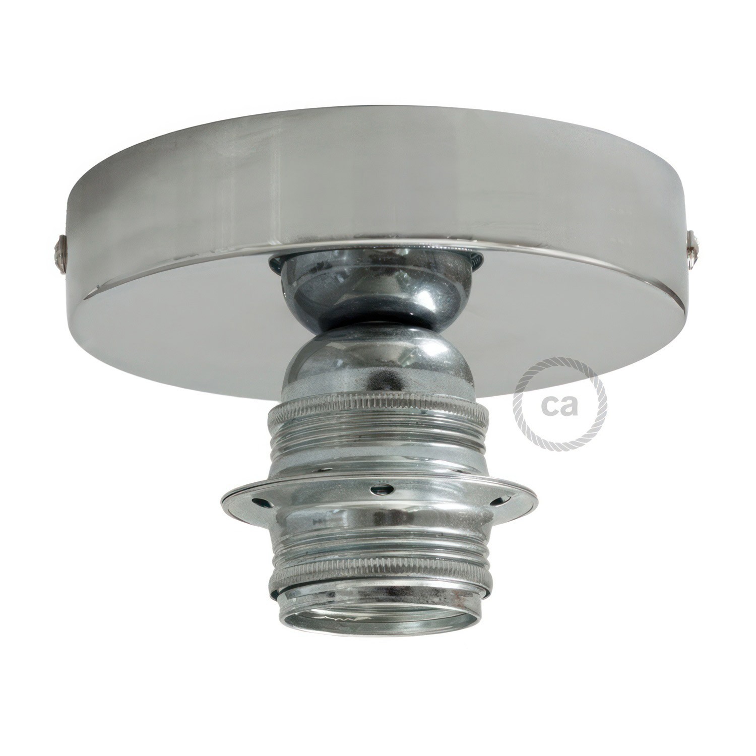 Fermaluce Metal with E27 threaded lamp holder, the metal wall or ceiling light source