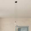 2-light multi-pendant lamp featuring fabric cable and metal finishes