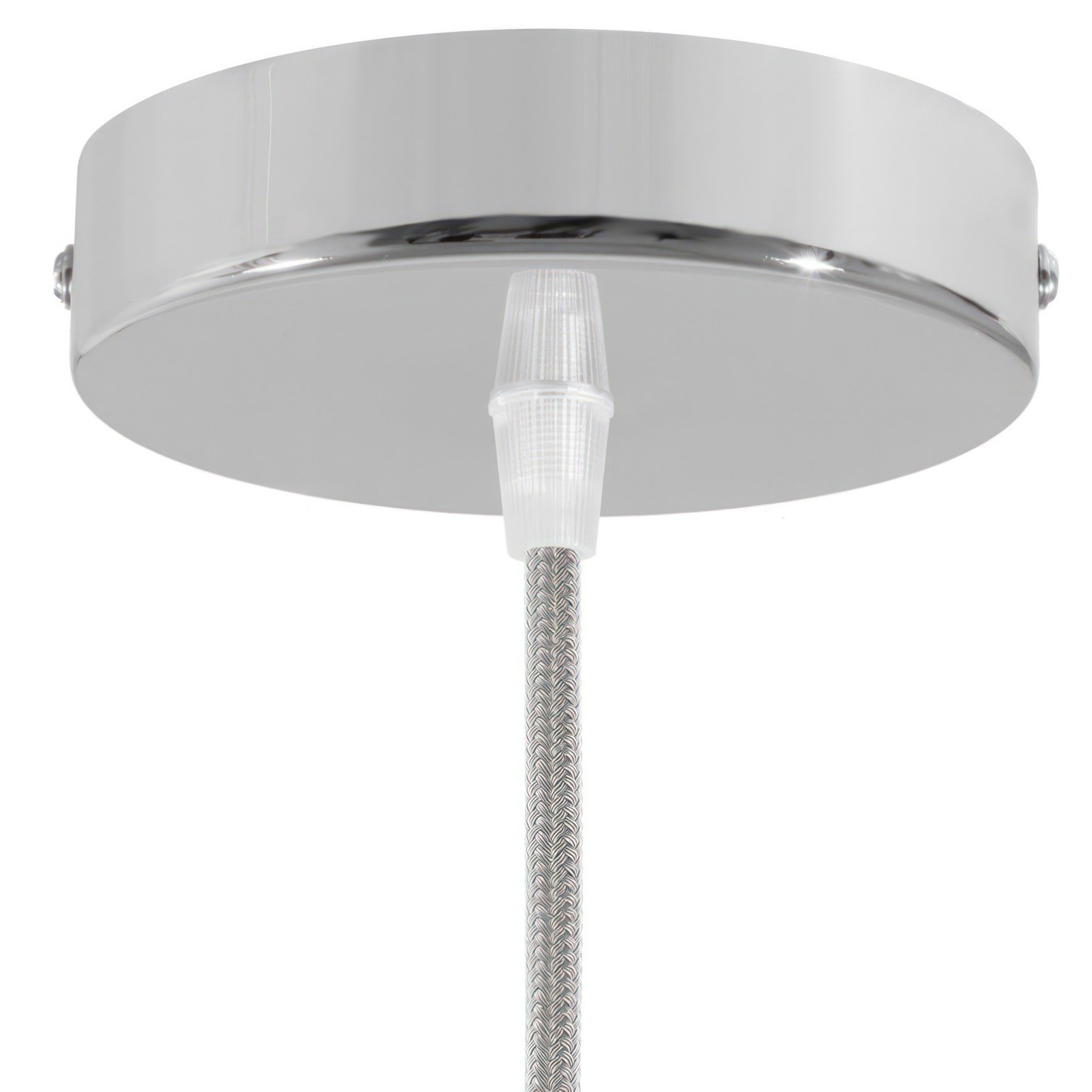 Cylindrical metal ceiling rose kit