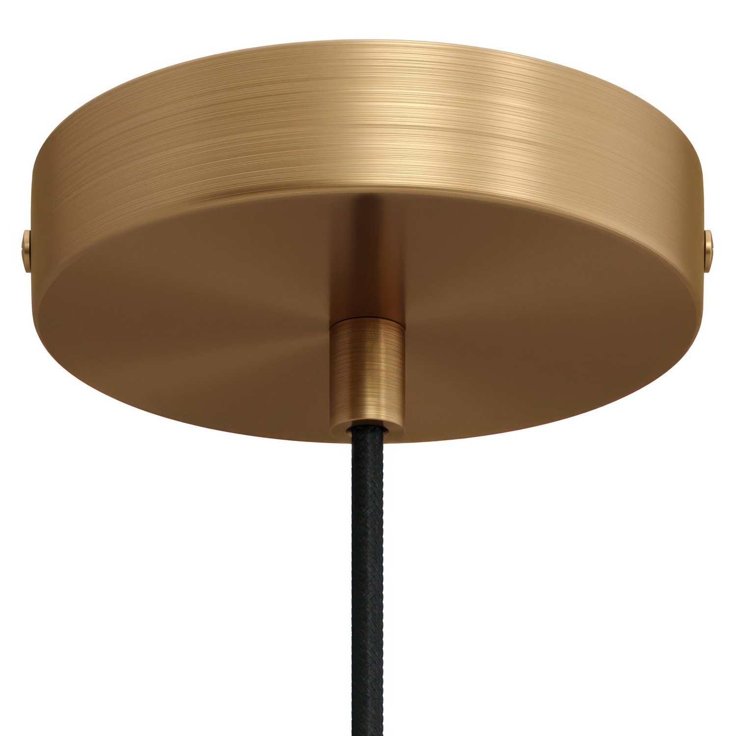 Cylindrical metal ceiling rose kit