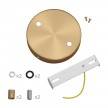 Cylindrical metal 2-hole ceiling rose kit