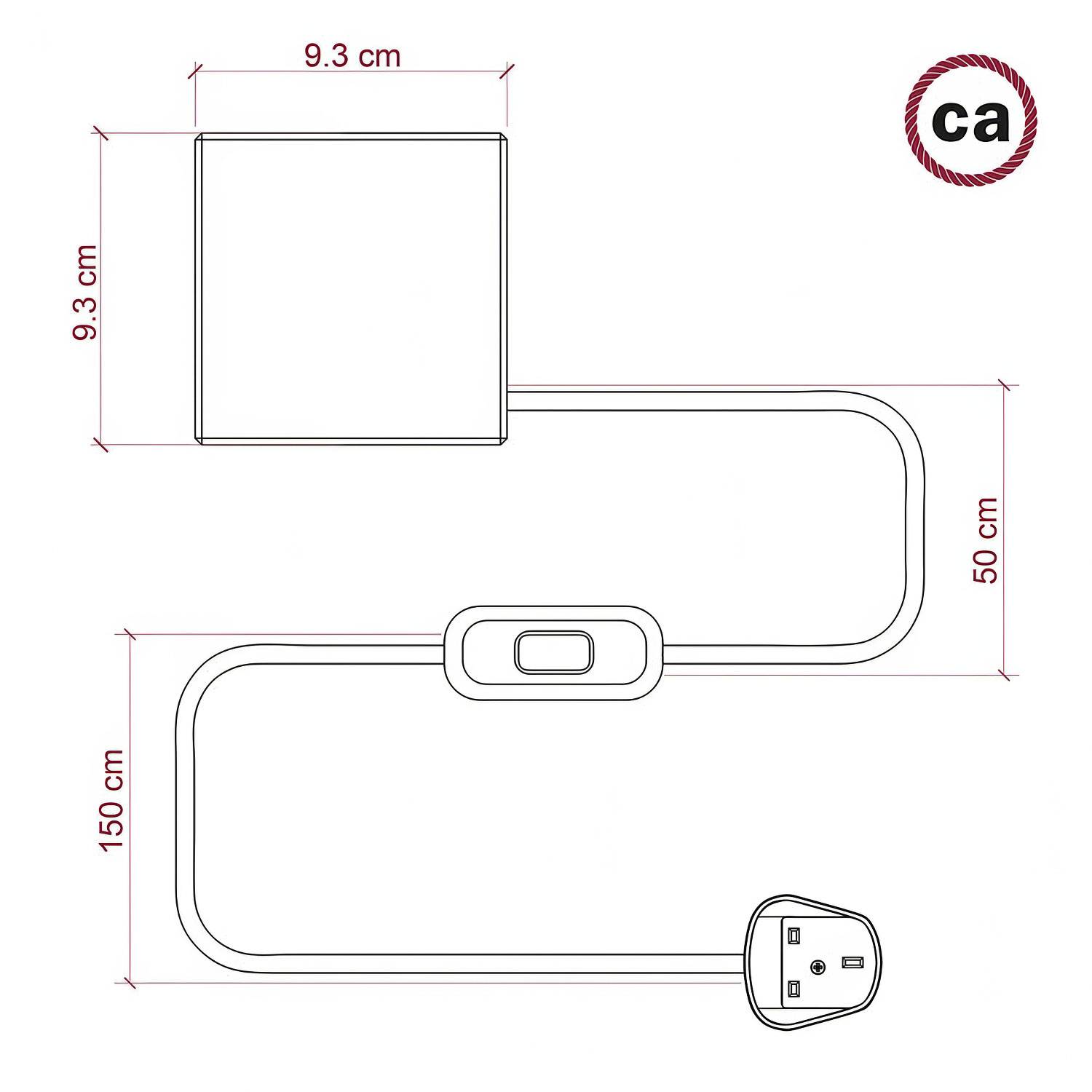 Posaluce Cubetto, lámpara de mesa en madera natural